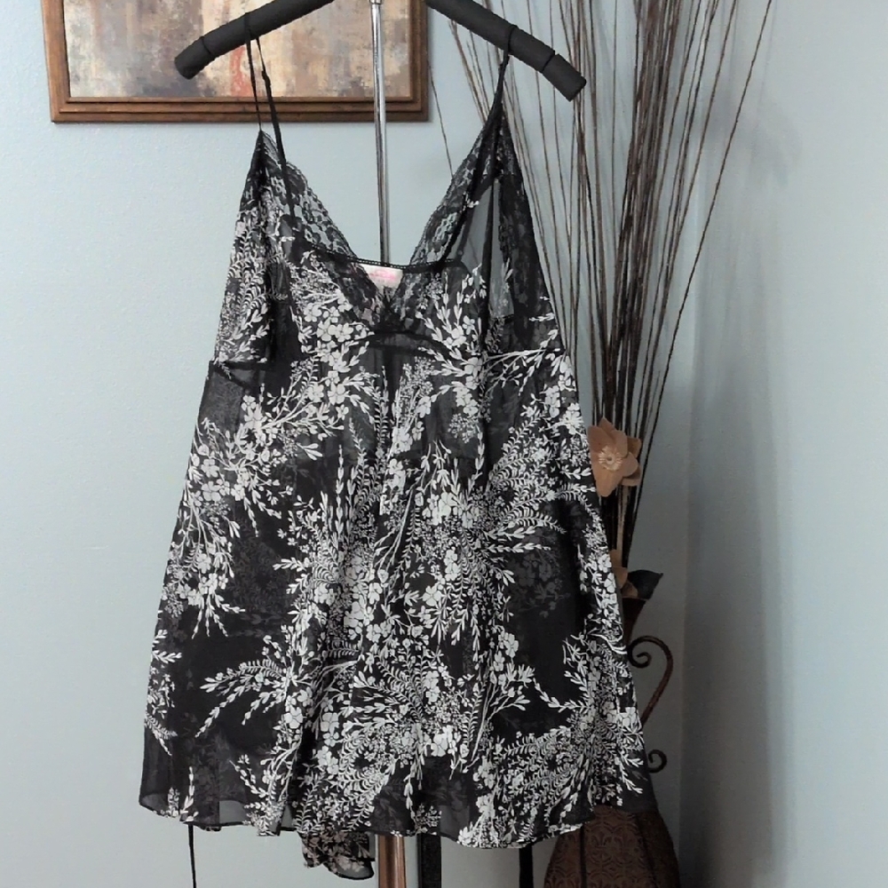 Oscar de la Renta Gown & Robe Pink Label 2 Pc. Set - Picture 4 of 6